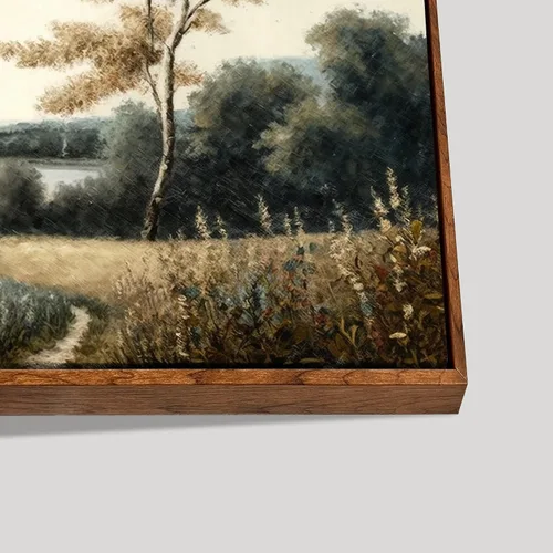 Vista 4 de DorDor & GorGor, Lienzo decorativo para pared, paisaje de pintura al óleo impresionista de campo retro, pintura de lienzo impreso, decoraciones