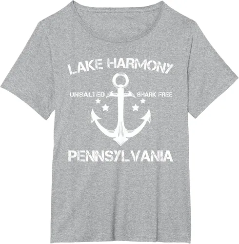 Vista 69 de Playera divertida de Lago Harmony Pennsylvania para acampada o pesca Negro