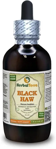 Vista 8 de Herbal Terra LLC Black Haw (Viburnum Prunifolium) Tintura, extracto líquido de corteza seca, 2 onzas