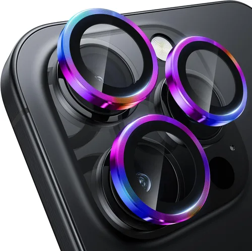 Vista 17 de WSKEN Protector de lente de cámara para iPhone 16 Pro/iPhone 16 Pro Max - [Modelo de disparo original] Protector de pantalla de cámara de vidrio