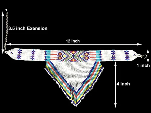 Vista 2 de Collar con cuentas de semillas de estilo nativo