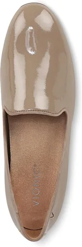 Vista 3 de Vionic Willa - Zapatos planos sin cordones para mujer, Cuero Pat Taupe