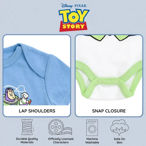 Vista 7 de Disney Paquete de 3 mamelucos para bebés y niñas (recién nacidos - 24 meses)