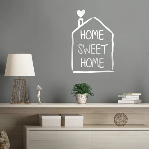 Vista 2 de Calcomanía de vinilo para pared, 29 x 20 pulgadas, diseño de corazón encantador y moderno para el hogar, dormitorio, sala de estar