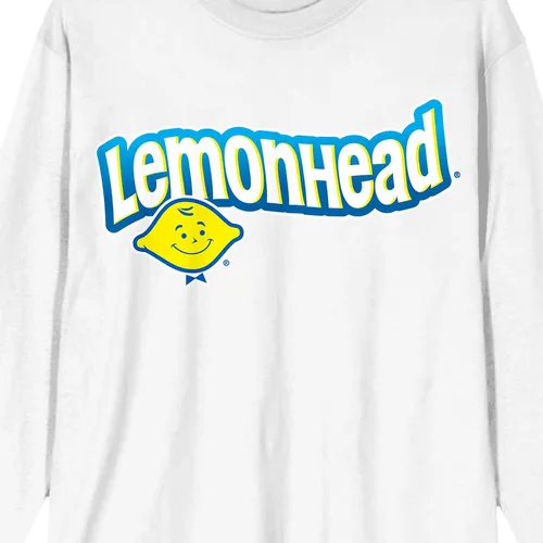 Vista 2 de Lemonhead Classic Logo - Camisa blanca de manga larga para mujer