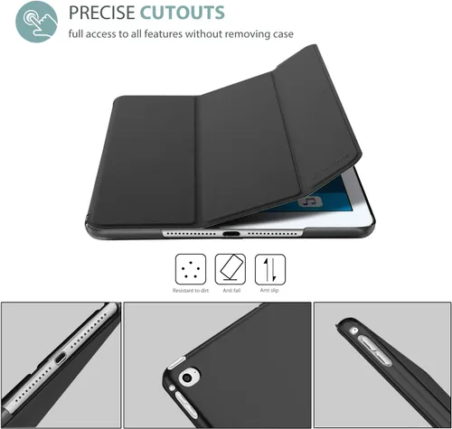 Vista 8 de ProCase Funda Inteligente para iPad Air 2 2014, Funda Protectora con Soporte Ultra Delgada y Ligera con Tapa Trasera Translúcida Esmerilada
