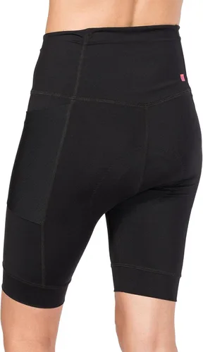 Vista 4 de Terry Pantalones cortos de ciclismo acolchados para mujer, pantalones cortos de ciclismo para mujer, pantalones cortos de compresión de cintura