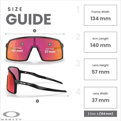 Vista 4 de Oakley Sutro OO9406 / OO9462 - Lentes de sol para hombre, kit de correa de accesorios, bolsa de microfibra