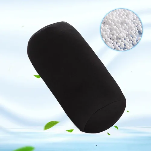 Vista 5 de ASkinds Almohada ortopédica de espuma viscoelástica para cuello cilíndrico redondo de microcuentas, 7 x 12 pulgadas