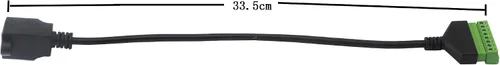 Vista 3 de XMSJSIY RJ45 8P8C hembra a adaptador de terminal de tornillo de 8 pines, extensor Ethernet Cat5/6/7, extensión de señal de red CCTV DVR Hembra a