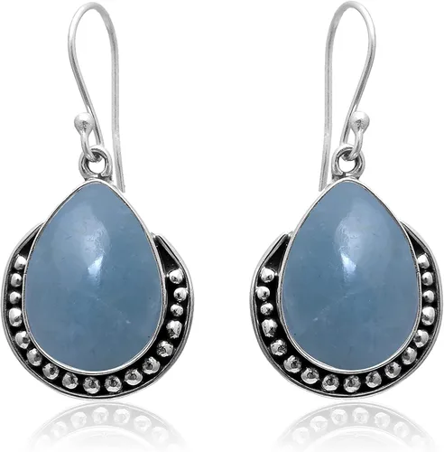 Vista 18 de Veracity Jewelry - Aretes de plata de ley con piedras preciosas para mujeres y niñas, regalo para su cumpleaños, aniversario, esposa, mamá, novia