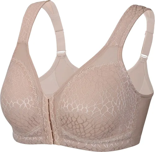 Vista 4 de DotVol Sujetador de postura con cierre frontal sin varillas para mujer