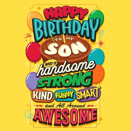 Vista 6 de Prime Greetings Tarjeta de cumpleaños para hijo, fabricada en Estados Unidos, ecológica, cartulina gruesa con sobre premium de 5 x 7.75 pulgadas