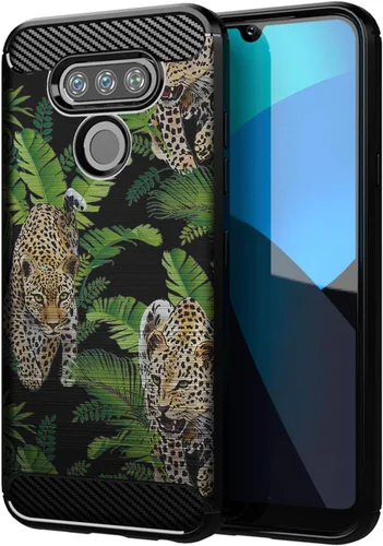 Vista 6 de CasesOnDeck - Carcasa de TPU para LG Harmony 4/K41/Xpression Plus 3/Premier Pro Plus (2020), color negro