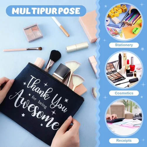 Vista 3 de Kajaia - 24 bolsas de lona inspiradoras para cosméticos a granel