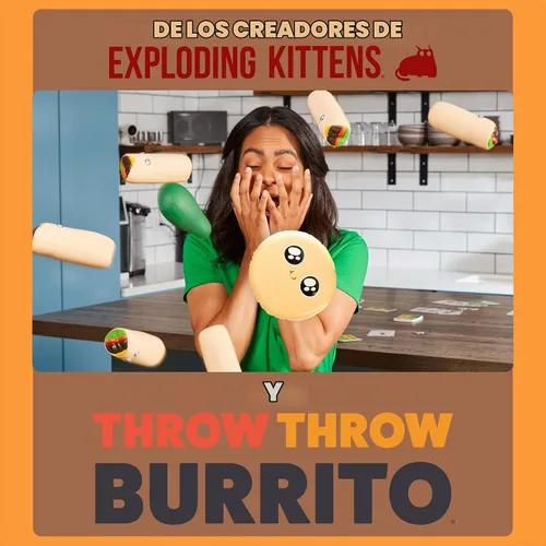 Vista 5 de Exploding Kittens Burrito Block Block, 2-6 jugadores, expansión de 7 años