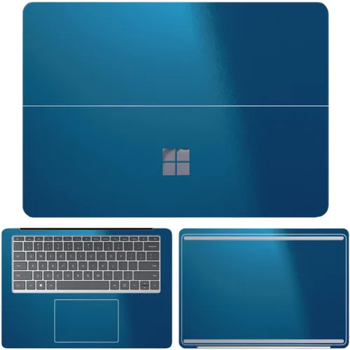 Vista 7 de SopiGuard Adhesivo para Microsoft Surface Laptop Studio 2021, envoltura de vinilo de borde a borde, incluye parte superior, teclado, paneles
