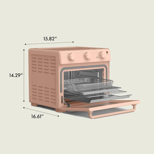 Vista 8 de bella Horno tostador Air Fry, 7 opciones de cocción preestablecidas, bandejas revestidas EverGood aptas para lavavajillas incluidas, apagado