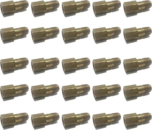 Vista 4 de Adaptador de extensión de latón de 1/8" de largo, 1-1/4" de largo, aprobado por D.O.T. (cantidad 10)