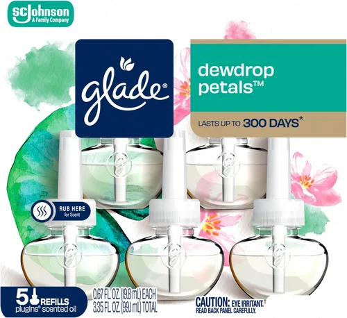 Vista 13 de Glade PlugIns - Repuestos de ambientador, aceites esenciales perfumados para el hogar y el baño, aroma Apple Cinnamon, 3.35 onzas líquidas, 5