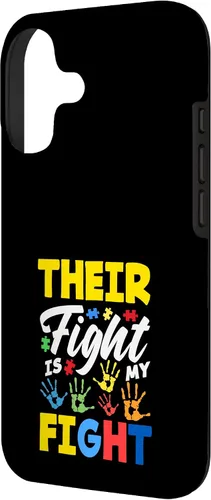 Vista 2 de Their Fight is My Fight Autism Awareness Case for iPhone 17