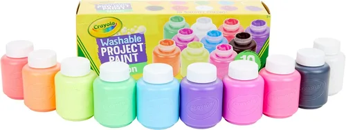 Vista 17 de Pintura de Crayola lavable para niño (6 colores surtidos) 2 oz cada una, paquete de de 1, Variados Varios