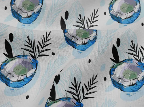 Vista 29 de oneOone Cotton Flex Brown Fabric Tropical Sewing Material Print Fabric By The Yard 40 Inch Wide-5K