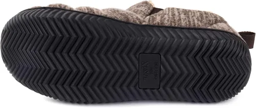 Vista 4 de Zizor Pantuflas Caterpillar cómodas para hombre, zapatos de casa para interiores y exteriores, parte superior de punto suave y cálido, suela