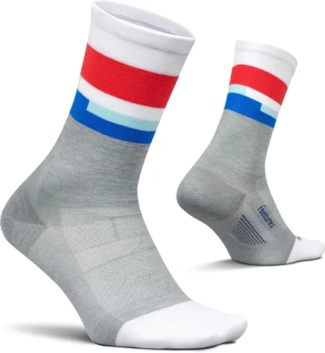 Vista 7 de Feetures Elite Ultra Light Cushion Mini Crew Sock - Calcetines deportivos con compresión dirigida