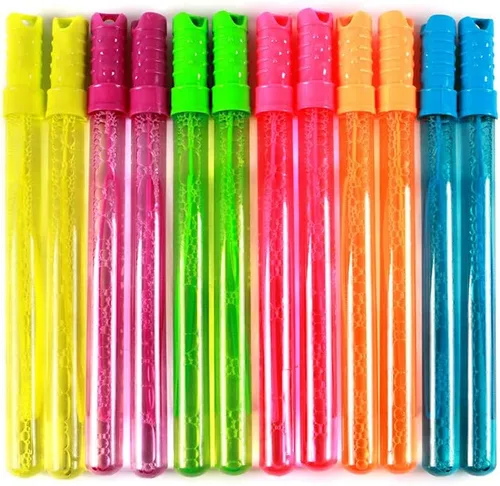 Vista 9 de Paquete de 12 botellas de burbujas grandes, solución de burbujas de 4 onzas, juguete novedoso de verano, recuerdo de fiesta de actividades, juego