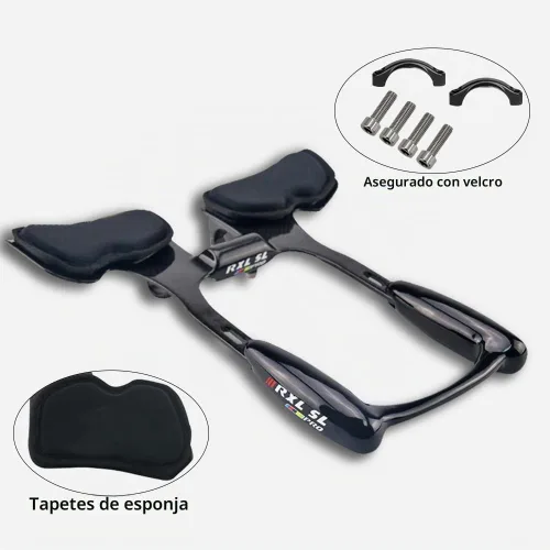 Vista 2 de Barras Aero de clip para bicicleta de carretera RXL SL Manillar ajustable TT Manillar de bicicleta Aero Barras TT Extensor de manillar