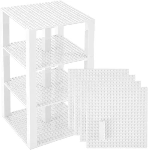 Vista 11 de Strictly Briks - Torre de juguete de 6 x 6 pulgadas - 132 piezas (placas base y ladrillos)