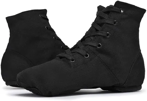 Vista 7 de Smithmelody Canvas Jazz Dancing Sneakers Ballet Dance Boots for Girls Boys
