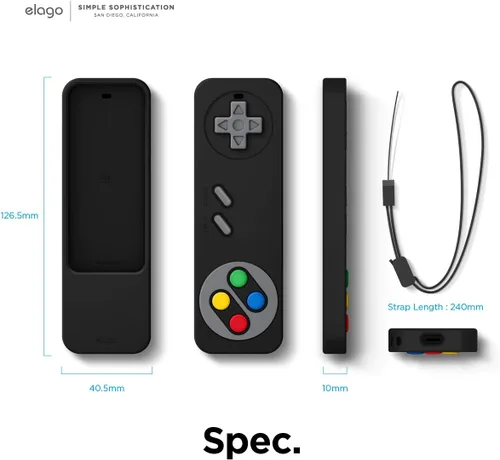 Vista 7 de elago Funda retro R4 para Apple TV 4K Siri Remote 1ª