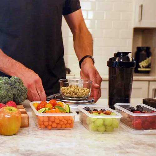 Vista 8 de ThinkFit Recipientes para preparación de comidas, sin BPA, herméticos, ideales para preparación de comidas y control de porciones, reutilizables