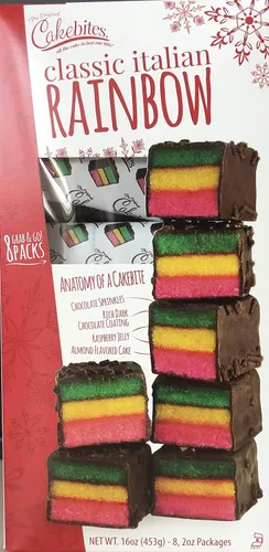 Vista 4 de The Original Cakebites Classic Italian Rainbow 8 paquetes Grab & Go