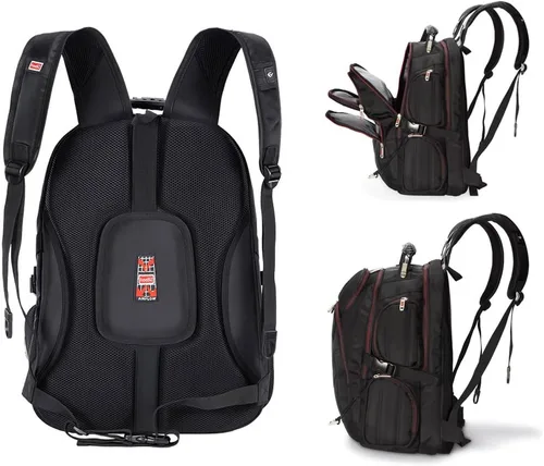 Vista 3 de Mochila para portátil de 19 pulgadas, bolsa de viaje de 55L, mochila de senderismo
