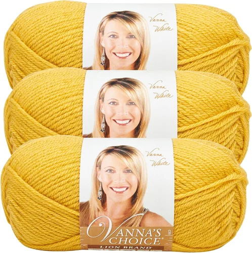 Vista 10 de Lion Brand Yarn (1 madeja) Hilo Vanna's Choice, mármol gris