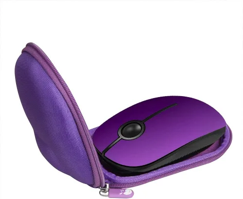Vista 8 de Hermitshell Estuche rígido de viaje para Vssoplor/Jelly Comb 2.4G Slim Wireless Mouse (solo caja)