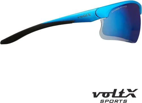 Vista 8 de voltX 'ULTIMATE SPORTS' Gafas de seguridad bifocales (montura azul, lente de espejo azul + 1.0 dioptrías) – Lente UV400 con revestimiento antivaho