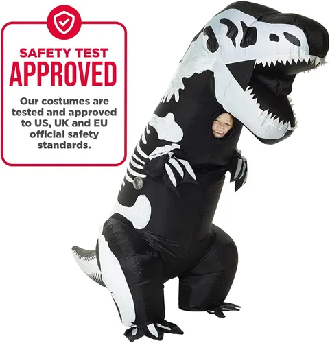 Vista 4 de Morphsuits Disfraz para niños de esqueleto GIGANTE hinchable, talla única