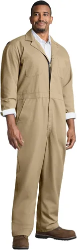 Vista 14 de Red Kap Men's Twill Action Back Coverall With Chest Pockets - Mechanic Coveralls With Concealed Zippers Negro