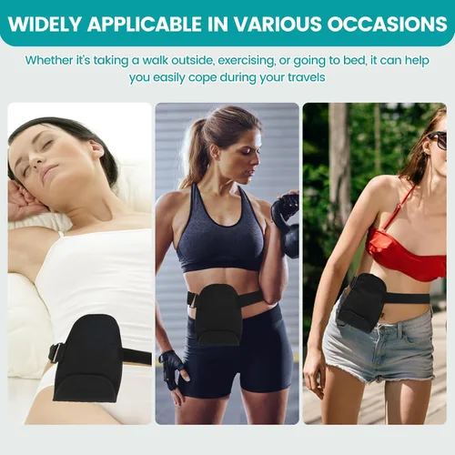 Vista 6 de 2 fundas para bolsas de colostomía, fundas ajustables para bolsas de ileostomía, fundas impermeables para bolsas de ostomía, fundas reutilizables