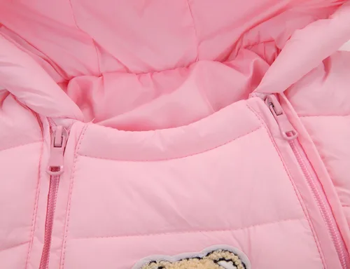 Vista 4 de Happy Cherry Mameluco de invierno para bebé, traje de nieve térmico, lindo abrigo con capucha de 3 a 24 meses