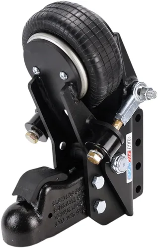 Vista 10 de Shocker - Soporte de lengua de remolque de aire HD de 21 K y acoplador Demco para bola de 2-5/16 pulgadas, montaje de placa plana de 4 pernos