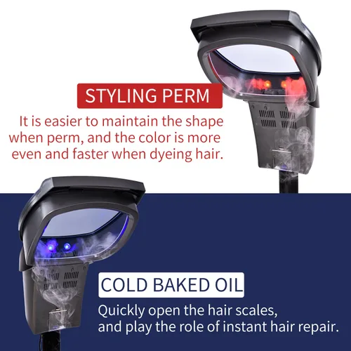 Vista 8 de Peluquería Profesional O3 Ozone Micro Mist Vapor Para El Cabello Acelerador Procesador De Color Cuidado Del Cabello