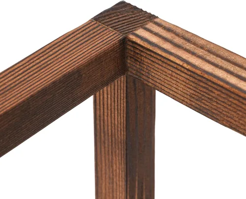 Vista 9 de 12 piezas de centro de mesa de madera para decoración de mesa de boda rústica, decoración de granja, regalo de boda de granero de campo (marrón)