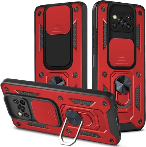Vista 31 de Compatible con Tecno Camon 18P Bracket Shell, Slide Camera Lens Cover Case Azul
