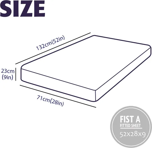 Vista 7 de Sábana decorativa para cuna, de microfibra colorida y sedosa, para colchón de niños pequeños, 28 x 52 x 9 pulgadas, diseño de fondo de pintura