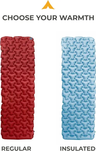 Vista 6 de Teton Altos - Colchoneta inflable aislada para dormir, para camping, mochilero, senderismo, económica y duradera